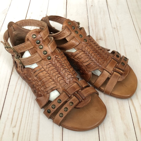 Bed Stu Claire Sandal in Tan Dip Dye - Picture 2 of 7